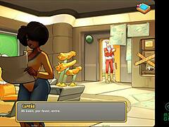 Ebony MILF in Space: A Cartoon MILF's Adventure