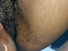 Amateur black babe gets fucked