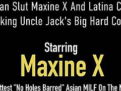 Maxine X和她的拉丁情人一起享受年长男人的大阴茎