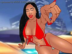 Cartoon cutie Moriah misses her bills in a hot couple sex scene